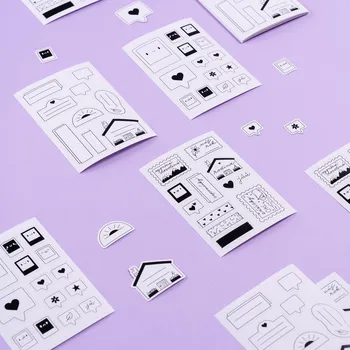 Fotoalbum Samolepky Sada 3 aršíků (Fotky, Štítky, Popisky)