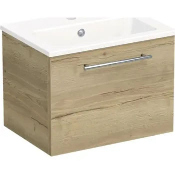 Koupelnový nábytek Koupelnová skříňka s umyvadlem Intedoor TRENTA 50 cm dub halifax přírodní TRE MINI 50 1Z S 80