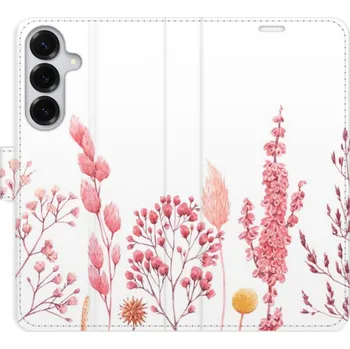 Pouzdro na mobilní telefon Flipové pouzdro iSaprio - Pink Flowers 03 - Samsung Galaxy S25+