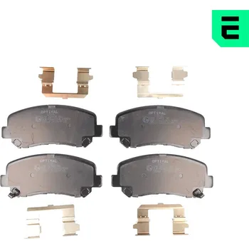 Brzdová destička Sada brzdových destiček, vždy 4 kusy v sadě OPTIMAL BP-12590