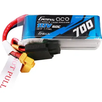 RC vybavení Gens ace G-Tech LiPo - 3S 700mAh 11,1V 3S1P (60C) XT30 Plug