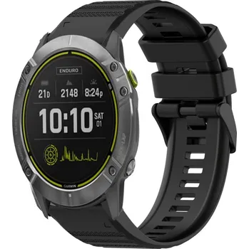 VSECHNONAMOBIL 55220 SILICONE Řemínek pro Garmin Enduro 2 / Tactix 7 černý