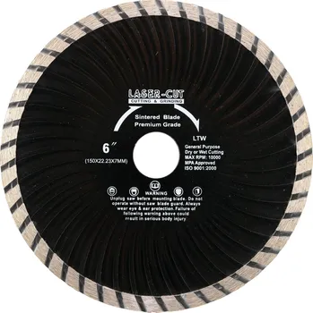 Řezný kotouč Diamantový kotouč celoobvodový 150 x 22,23 x 7mm LTW LASER-CUT L00128