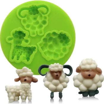 Jedlá dekorace na dort Silikonová formička ovečky