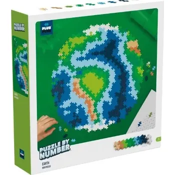 ostatní stavebnice Plus Plus Skládej podle čísel Země 800 dílků