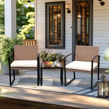 Zahradní sestava Set zahradního nábytku 3-dílný Avenberg BELFORD hnědá/béžová