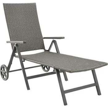 Zahradní lehátko Zahradní lehátko skládací CALVIN antracit