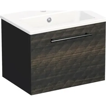 Koupelnový nábytek Koupelnová skříňka s umyvadlem Intedoor TRENTA 50 cm černohnědá TRE MINI 50 1Z B LR29