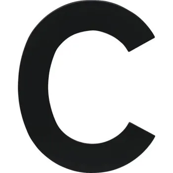 Domovní číslo Nerezové číslo RN.120L.C.CE v plochém „2D“ provedení, matná černá