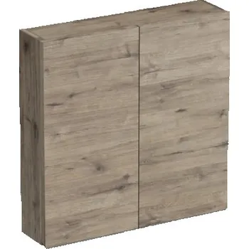 Koupelnový nábytek Koupelnová skříňka závěsná Intedoor TRENTA dub wellington 60 x 60 x 15 cm TRE HZ 60x15 2D B D370