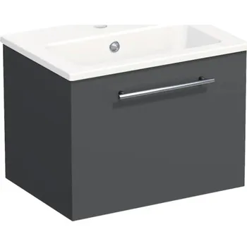Koupelnový nábytek Koupelnová skříňka s umyvadlem Intedoor TRENTA 50 cm antracit matný TRE MINI 50 1Z S A3396