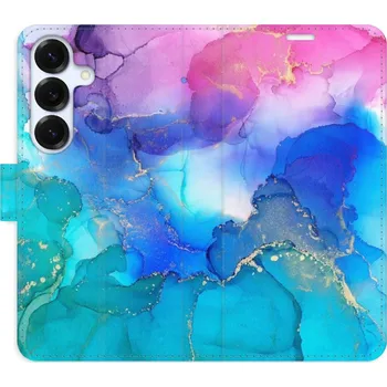 Pouzdro na mobilní telefon Flipové pouzdro iSaprio - BluePink Paint - Samsung Galaxy S25