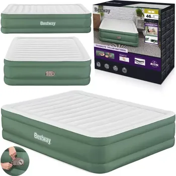 Nafukovací matrace BESTWAY Toughlite Queen Nafukovací postel s vestavěnou pumpou, 203 x 152 x 46 cm 69646
