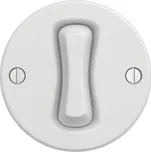 Vypínač KLIKLAP ř.7 křížový, keramická bílá (bez rámečku)