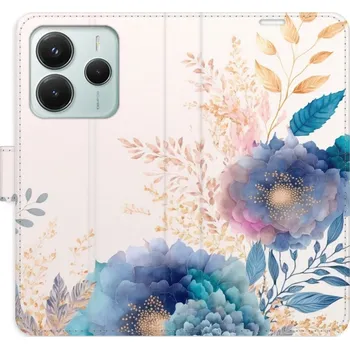 Pouzdro na mobilní telefon Flipové pouzdro iSaprio - Ornamental Flowers 03 - Xiaomi Redmi Note 14 5G