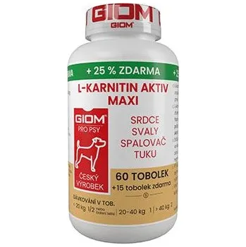 Giom S pes L-karnitin Aktiv 60 MAXI tbl+25% zdarma