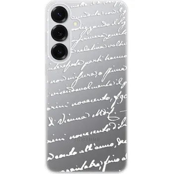 Pouzdro na mobilní telefon Odolné silikonové pouzdro iSaprio - Handwriting 01 - white - Samsung Galaxy S25+