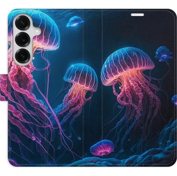 Pouzdro na mobilní telefon Flipové pouzdro iSaprio - Jellyfish - Samsung Galaxy S25+