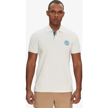 Pánské tričko Napapijri E-CLANIS SS N1A WHITE WHISPER XL 495157