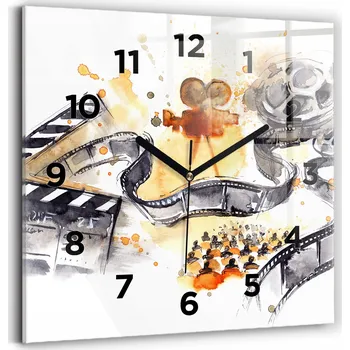 Hodiny Nástěnné hodiny Wallfluent černé 30 cm