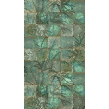 Stavební materiál Vliesový panel 393141 The Wall 2 Listí, Se vzhledem dlažby 159 x 280 cm