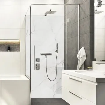 Obkladový panel do koupelny mySpotti Shower Marmor White 255x150 cm SH-255100-1937-HB