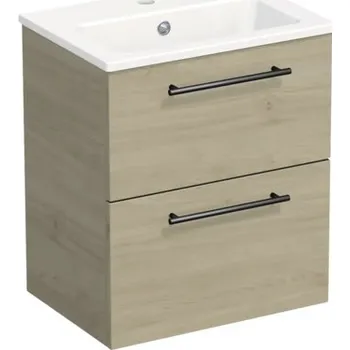 Koupelnový nábytek Koupelnová skříňka s umyvadlem Intedoor TRENTA 50 cm dub kendal přírodní TRE MINI 50 2Z B 70