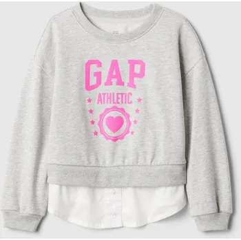Dámská mikina GAP Baby mikina s logem - Holky GAP šedá 2993046