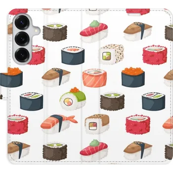 Pouzdro na mobilní telefon Flipové pouzdro iSaprio - Sushi Pattern 02 - Samsung Galaxy S25+