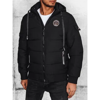 Pánské oblečení Pánská prošívané bunda Barva černá DSTREET DStreet černá 3265955