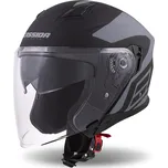 Přilba Jet Tech Corso, CASSIDA (černá matná/šedá, vel. S) CASSIDA M140-870-S