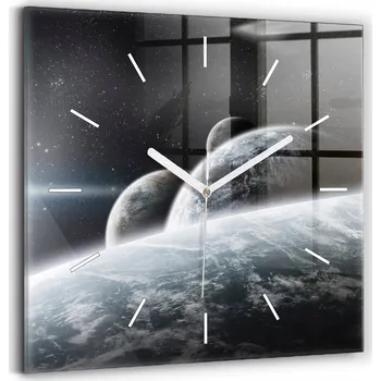 Hodiny Nástěnné hodiny Wallfluent černé 30 cm