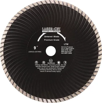 Řezný kotouč Diamantový kotouč celoobvodový 230 x 22,23 x 7mm LTW LASER-CUT L00130