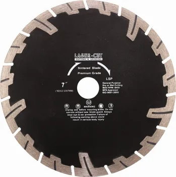 Řezný kotouč Diamantový kotouč segmentový 180 x 22,23 x 7mm LSP LASER-CUT L00124