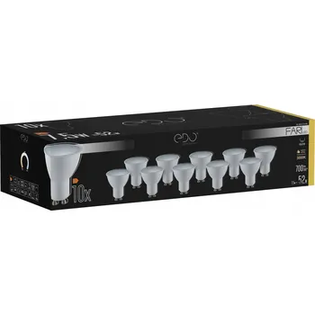 Žárovka LED žárovky EDO FARI GU10 7,5 W, teplá bílá, 10 ks