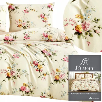 Povlečení Povlečení 200x220 3 dílů bavlněný satén 2x povlak na polštář 70x80 ELWAY komplet
