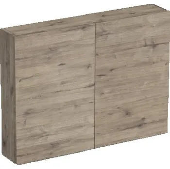 Koupelnový nábytek Koupelnová skříňka závěsná Intedoor TRENTA dub wellington 80 x 60 x 15 cm TRE HZ 80x15 2D B D370