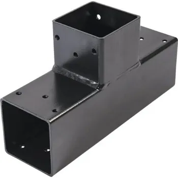 Tesařské kování Spojka trámová typ t 90x90 mm zinek černý, 1ks