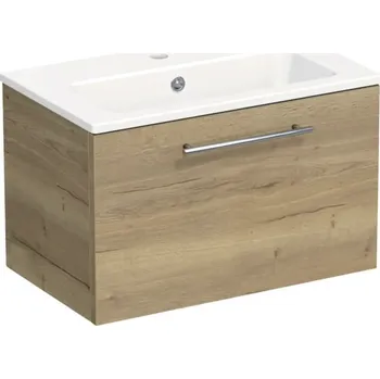 Koupelnový nábytek Koupelnová skříňka s umyvadlem Intedoor TRENTA 60 cm dub halifax přírodní TRE MINI 60 1Z S 80