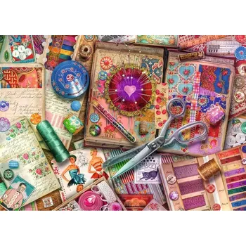 Puzzle RAVENSBURGER Klasická krejčovina 1000 dílků