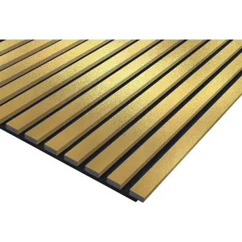 Paraván Akustický panel 19x572x2400 mm zlatý fóliovaný