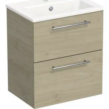 Koupelnový nábytek Koupelnová skříňka s umyvadlem Intedoor TRENTA 50 cm dub kendal přírodní TRE MINI 50 2Z S 70