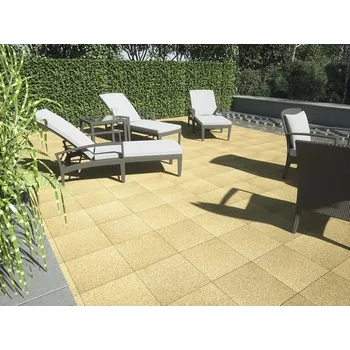 Venkovní dlažba Presbeton Simona Vymývaná dlažba 40 x 40 x 4 cm žlutá