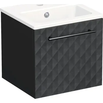 Koupelnový nábytek Koupelnová skříňka s umyvadlem Intedoor TRENTA 40 cm černá matná TRE MINI 40 1Z B U129