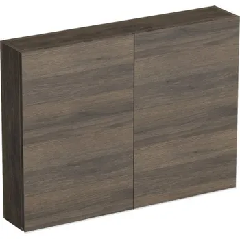 Koupelnový nábytek Koupelnová skříňka závěsná Intedoor TRENTA dub tabák gladstone 80 x 60 x 15 cm TRE HZ 80x15 2D S 25