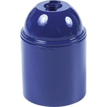 Objímka na žárovku Objímka plastová E27, modrá