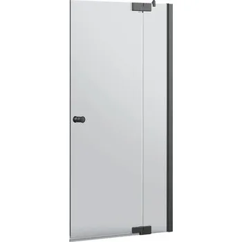 Vanová zástěna Vanová zástěna 2dílná Jungborn Sette 800x1400 mm čiré sklo barva profilu černá HX7071105.001