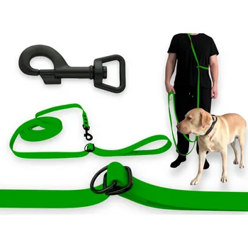 Vodítko pro psa VODÍTKO LANKO NASTAVITELNÉ PŘEPÍNACÍ VODĚODOLNÉ MĚKKÉ BIOTHANE PVC | 10M 16MM