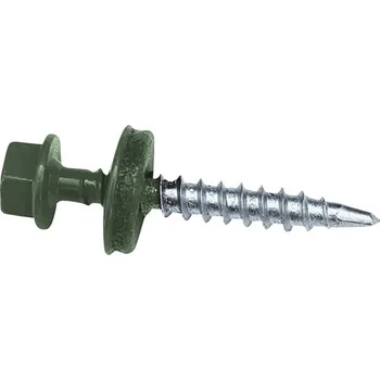 Šroub Šroub farmářský 4,8x35, šestihranná hlava, RAL 6000, 250ks