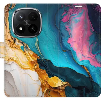 Pouzdro na mobilní telefon Flipové pouzdro iSaprio - Colourful Marble - Xiaomi Redmi Note 14 Pro 5G/14 Pro+ 5G